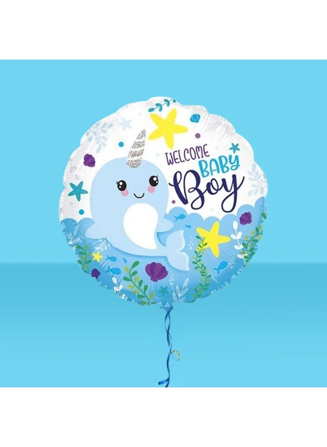 Baby Boy Shower Balloons (5 Pieces) - Charming Decorations for Celebrations and Welcome Parties - Image 2